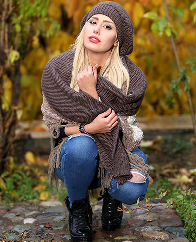 کلاه و شال گردن سپهر ست کلاه و شال گردن زنانه سپهر